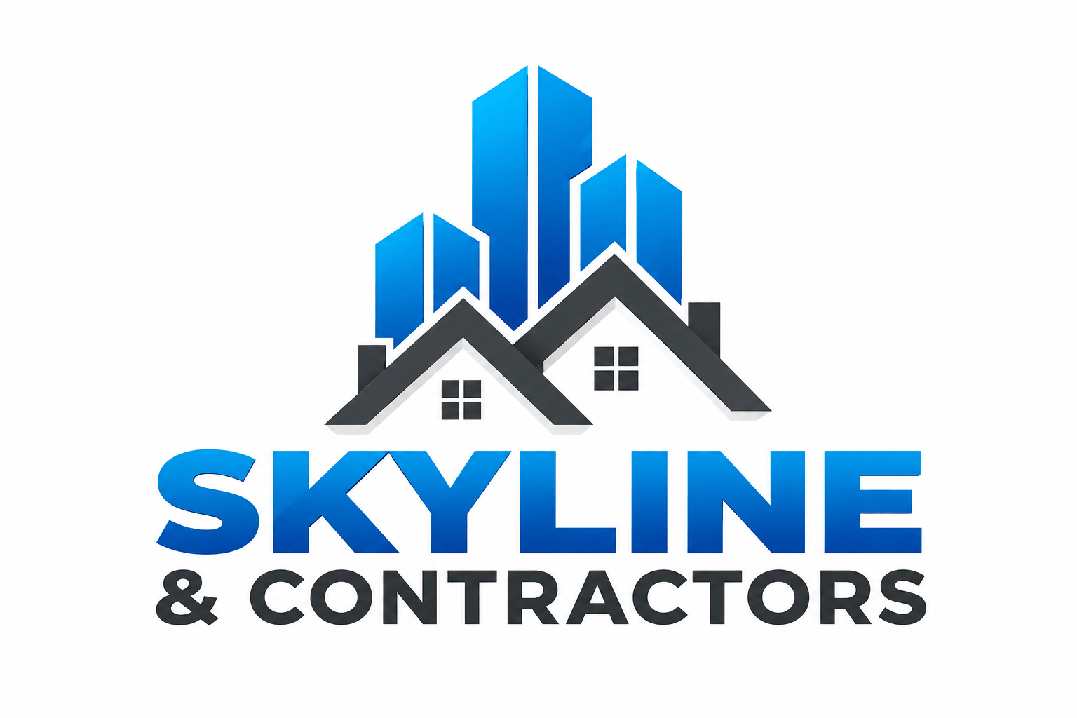 Skyline & Contractors Logo white